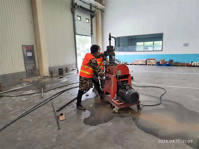 香河厂房地面下沉塌陷注浆加固施工